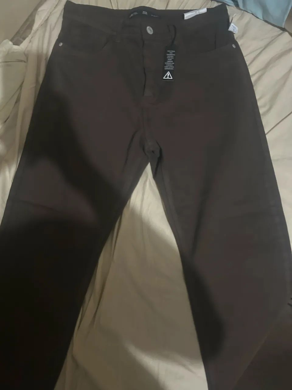 calça jeans marrom, Nova. Nunca usada. - Foto 5