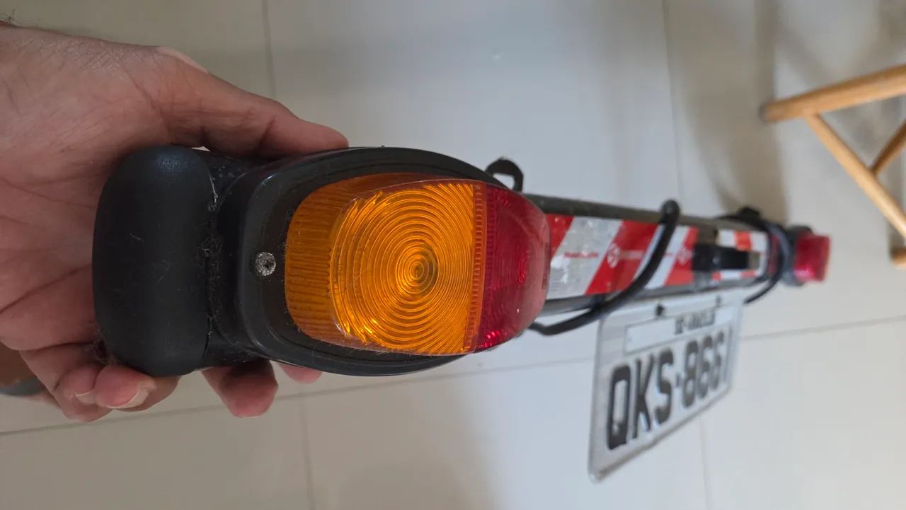 Régua Transbike com porta-placa - Foto 3