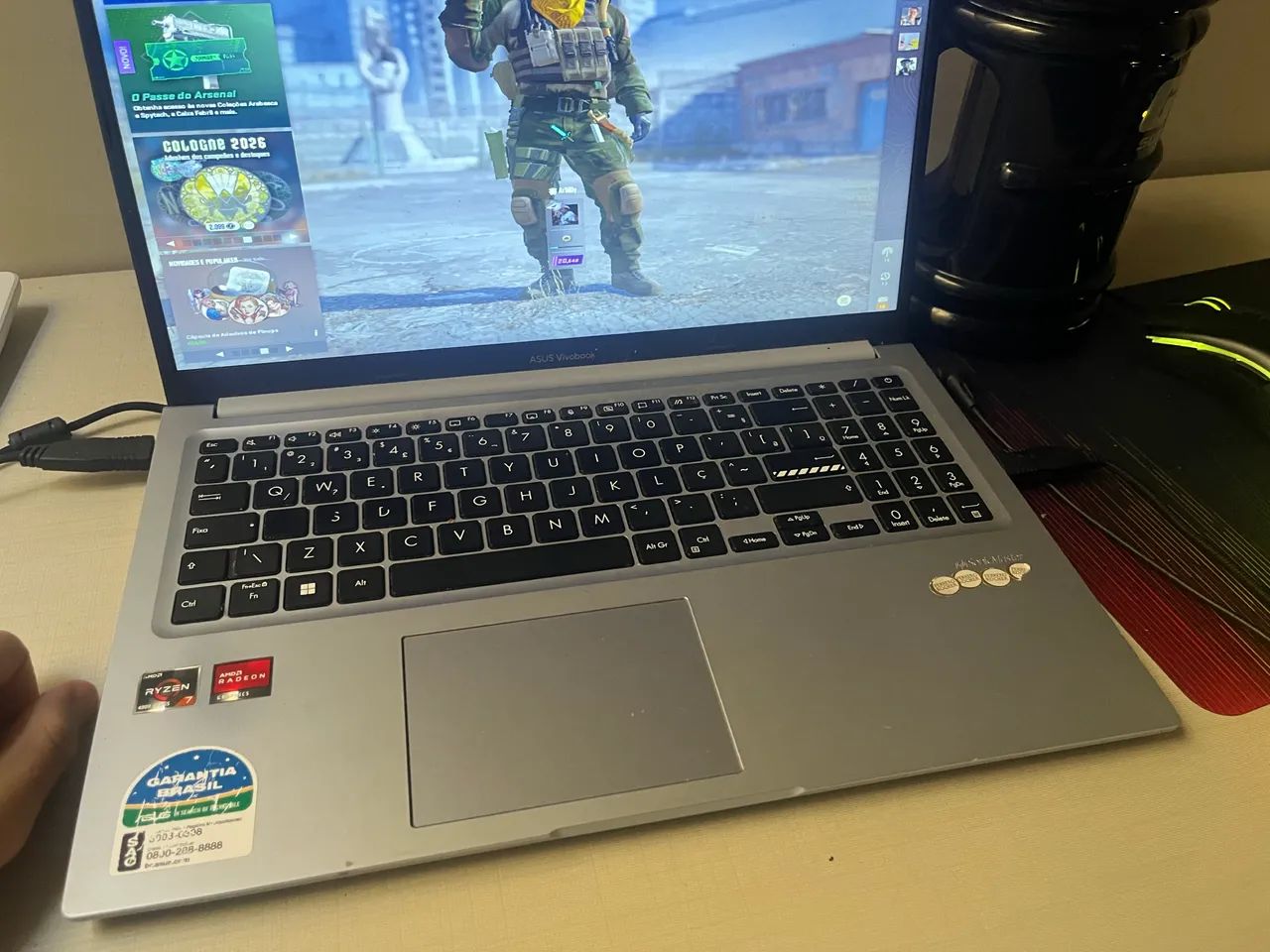 Notebook (Asus vivobook) RYZEN 7 - Notebooks - Samambaia Sul