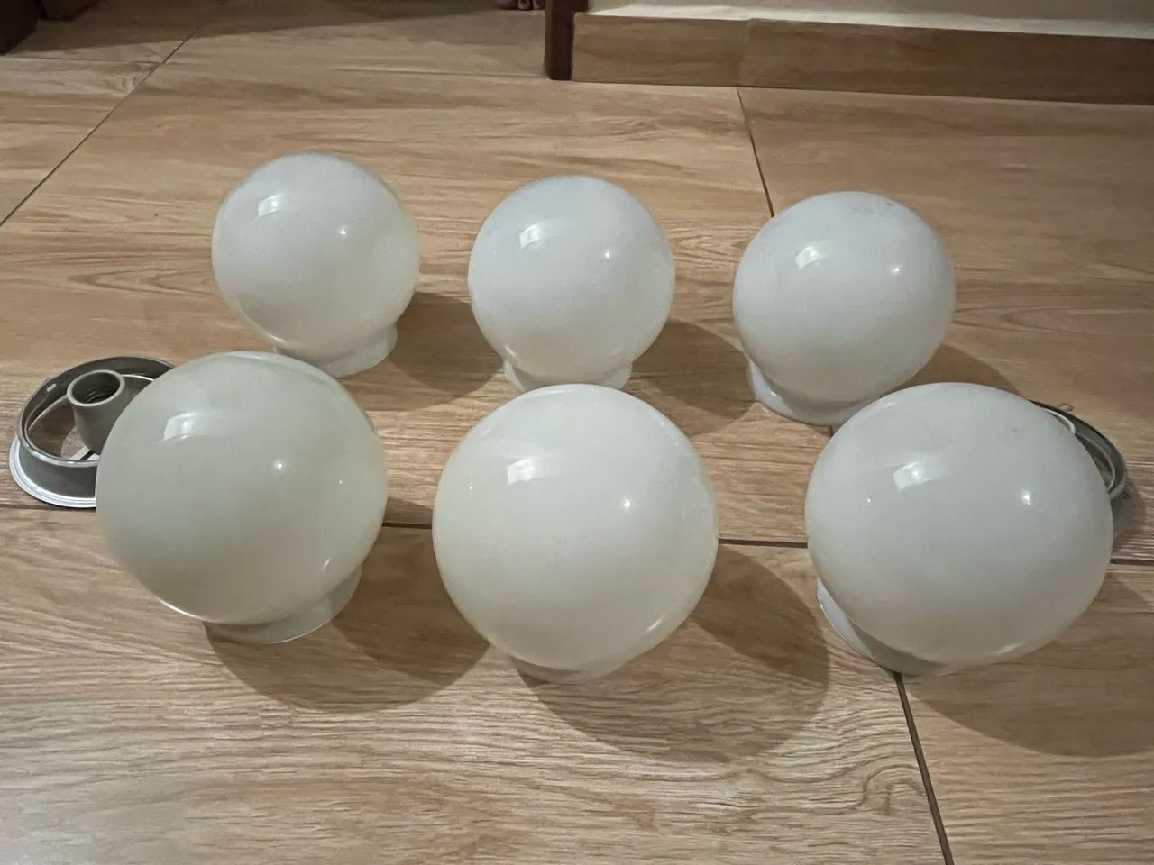 Kit 6 Globos para luminária + peças  - Foto 2