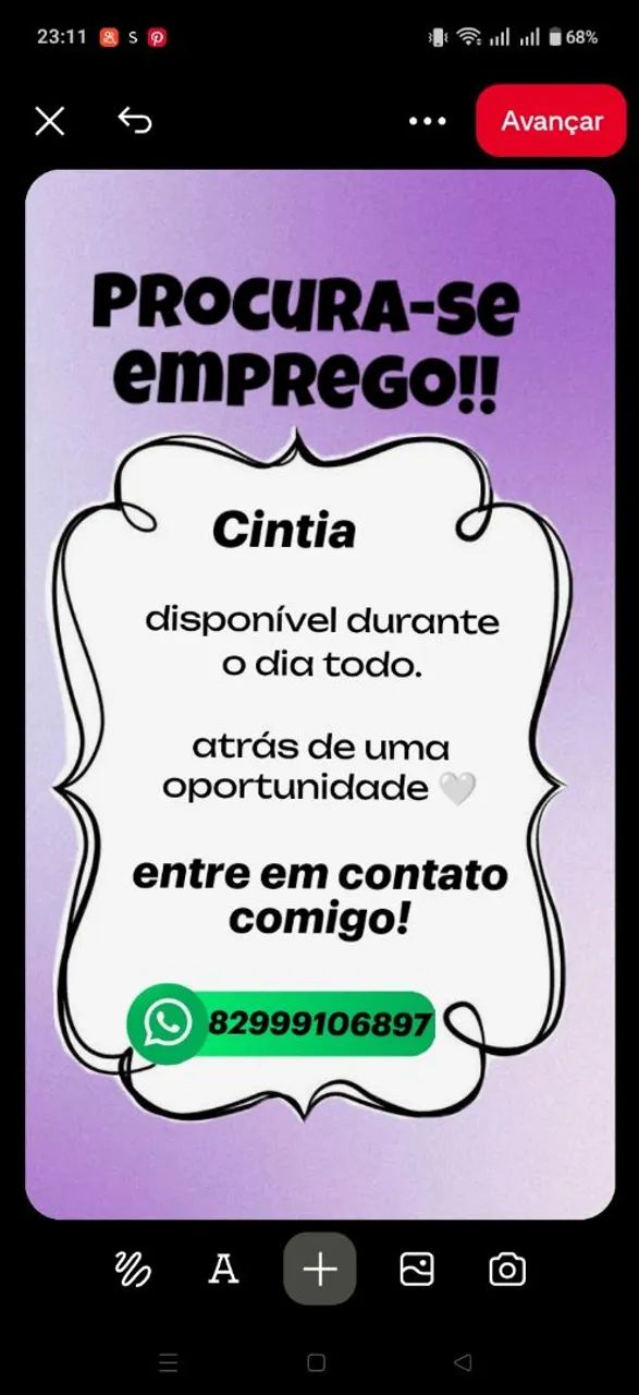 Babá disponível