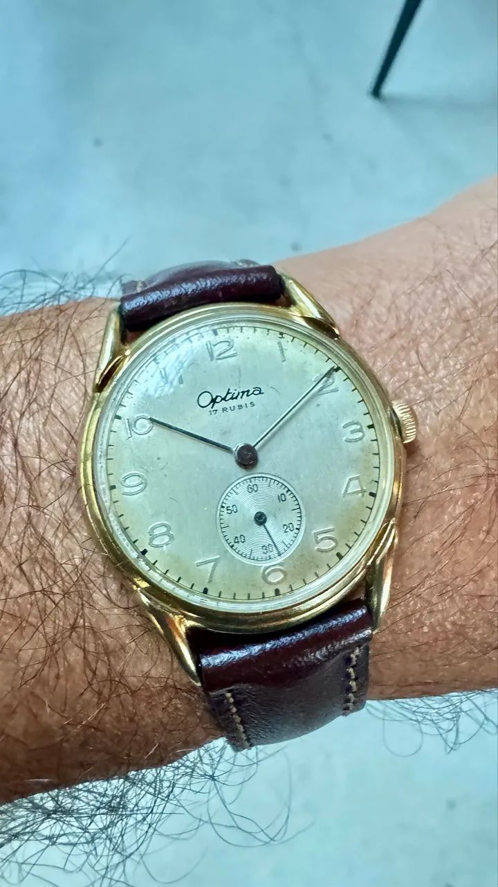Relógio Vintage Optima 