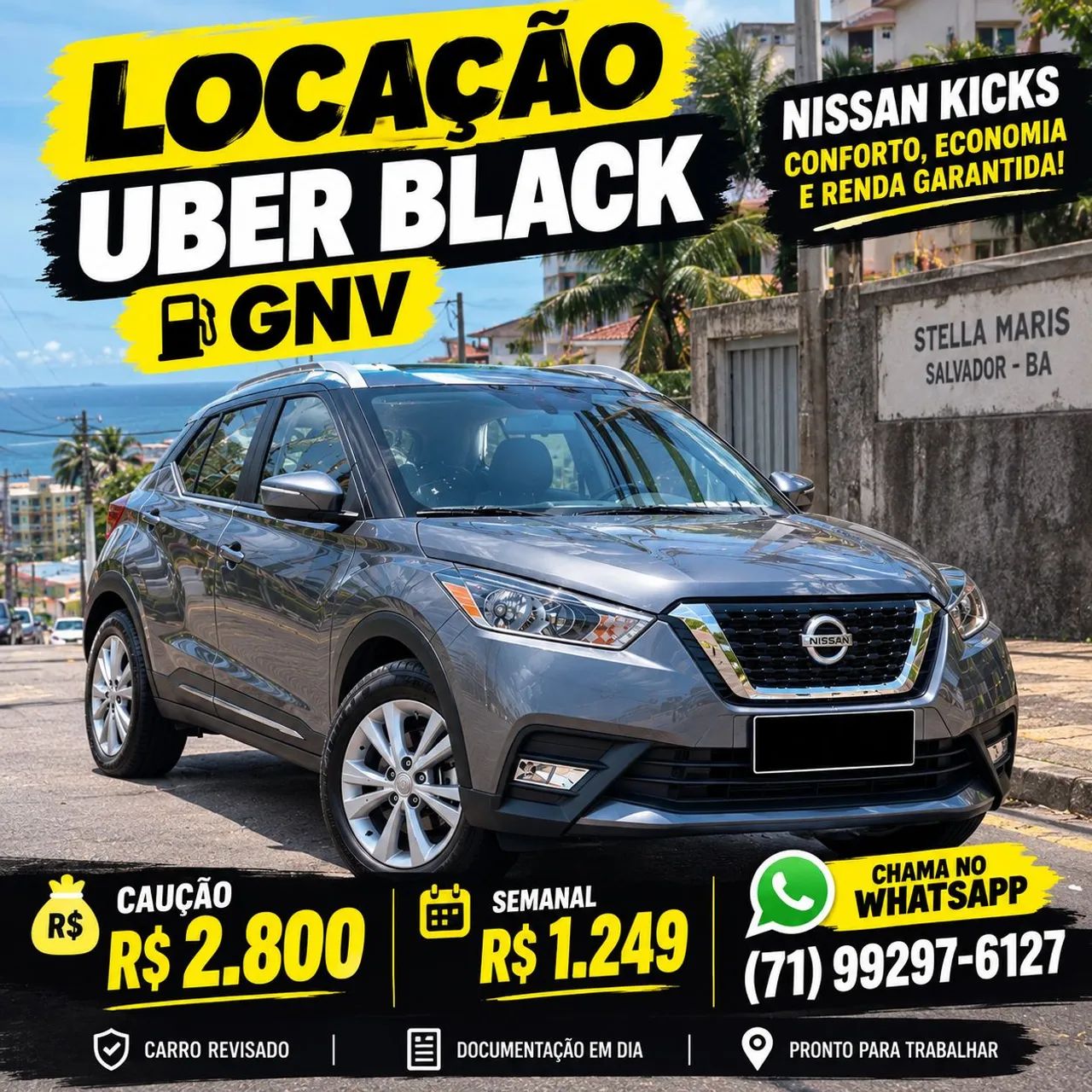 ALUGUEL UBER E 99 COM GNV