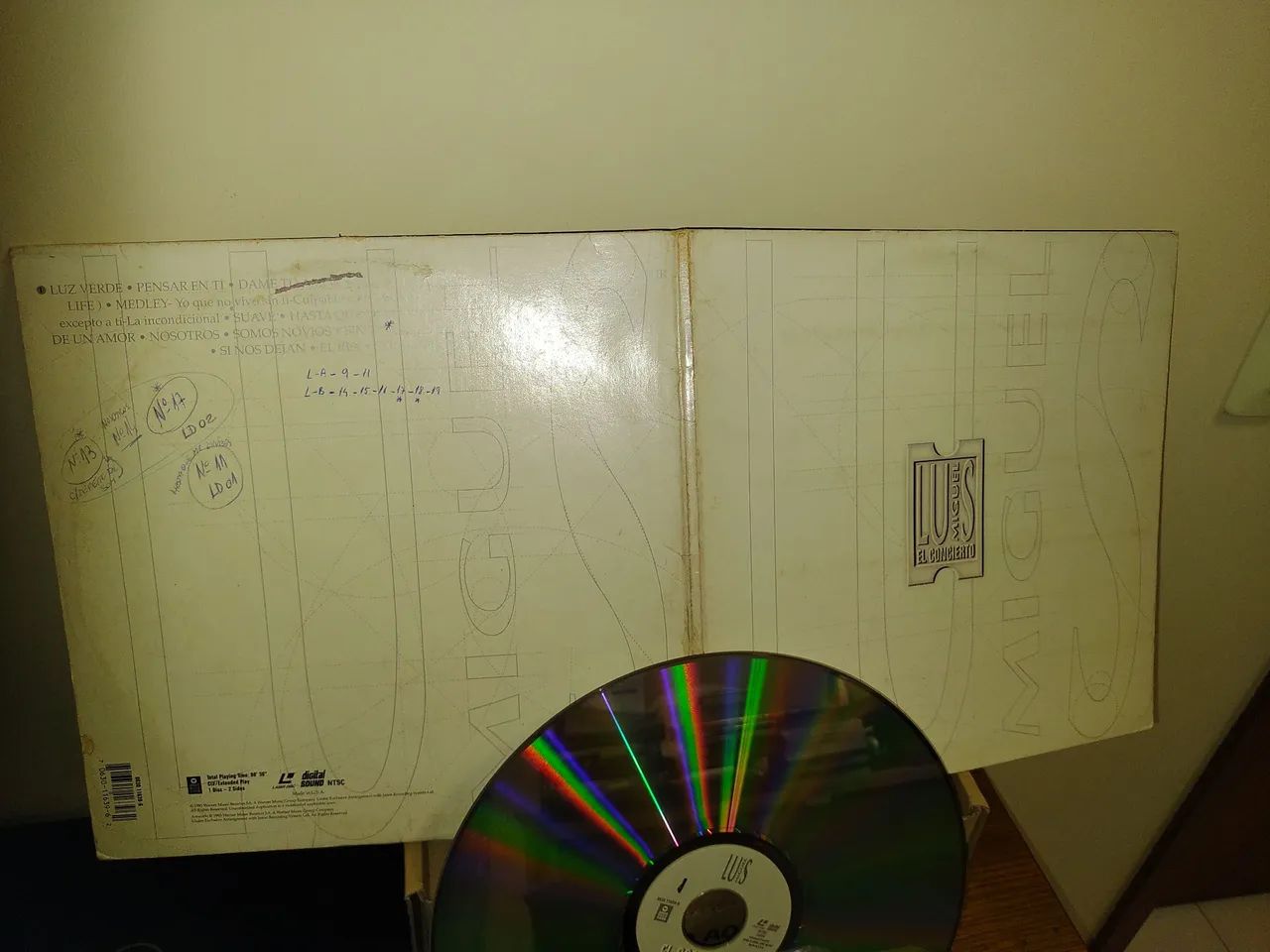 Luis Miguel disk laser, importado, original.