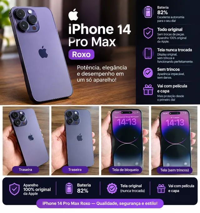 Iphone 14 Pro Max - Roxo