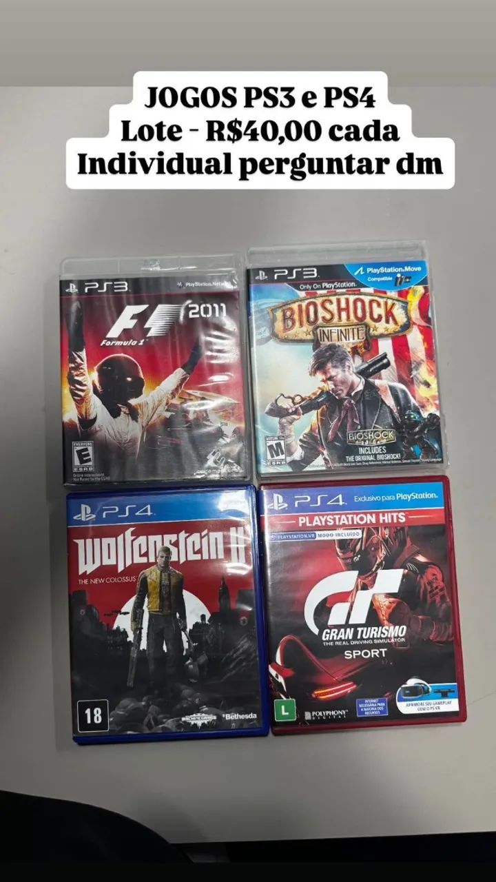 LOTE DE JOGOS PS3/PS4 - Jogos de Vídeo Game - Parque São Jorge