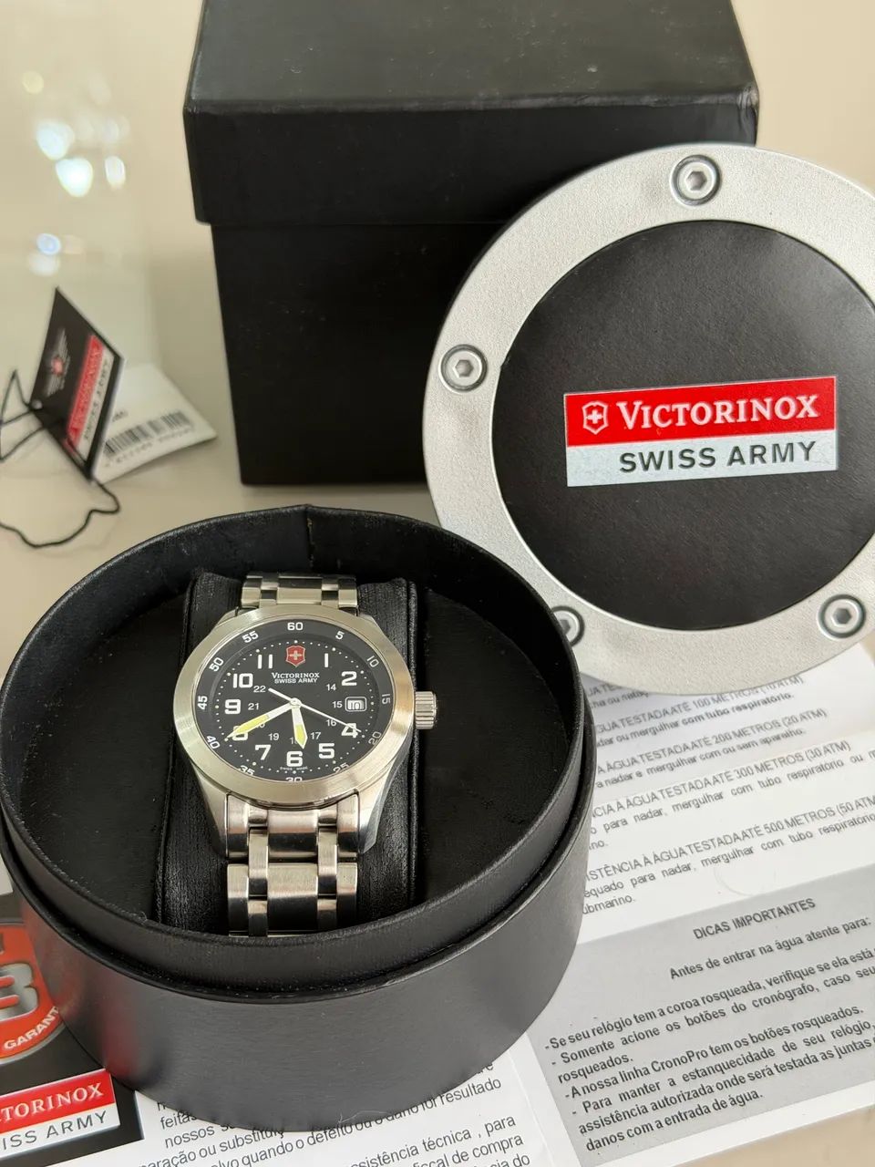 Relógio Victorinox Airboss Quartz usado - Foto 5