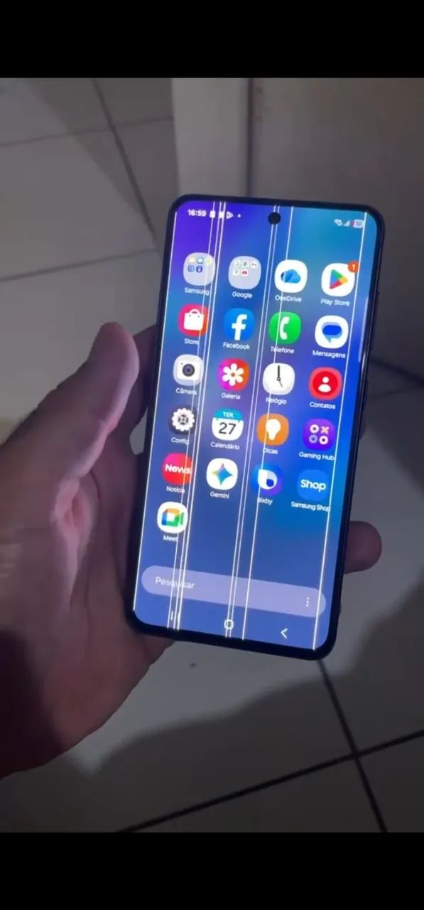 Display com aro S21 fe - Com listras - Foto 2