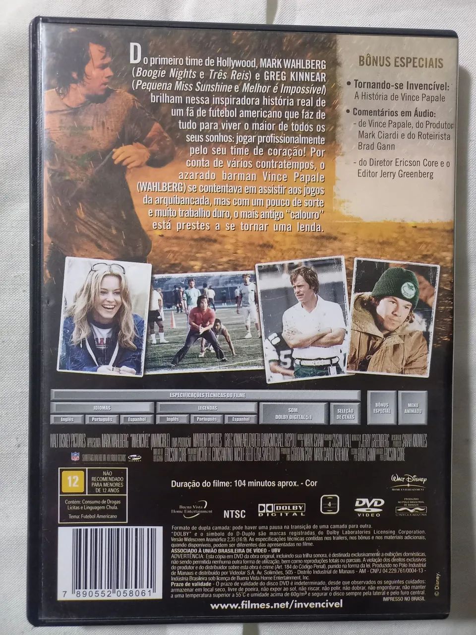 Dvd Invencível com Mark Wahlberg  - Foto 2
