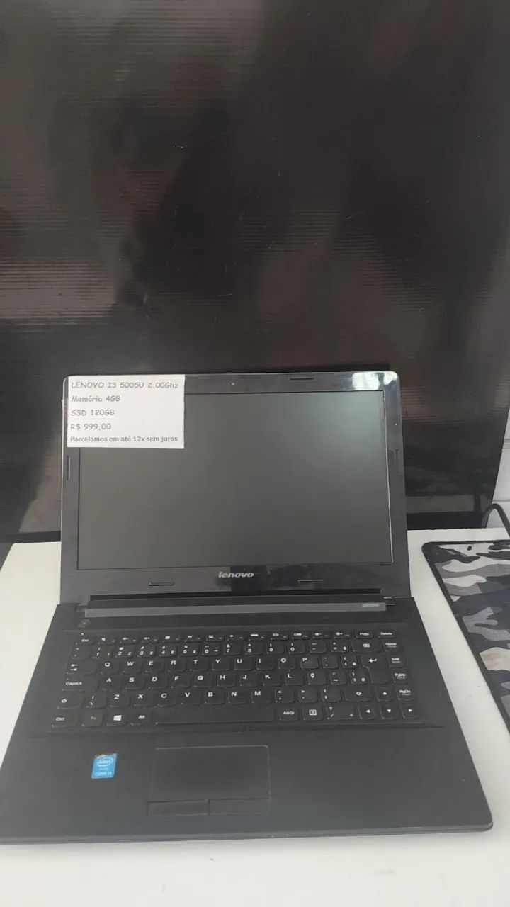 Notebook Lenovo i3 5005u 4gb SSD120
