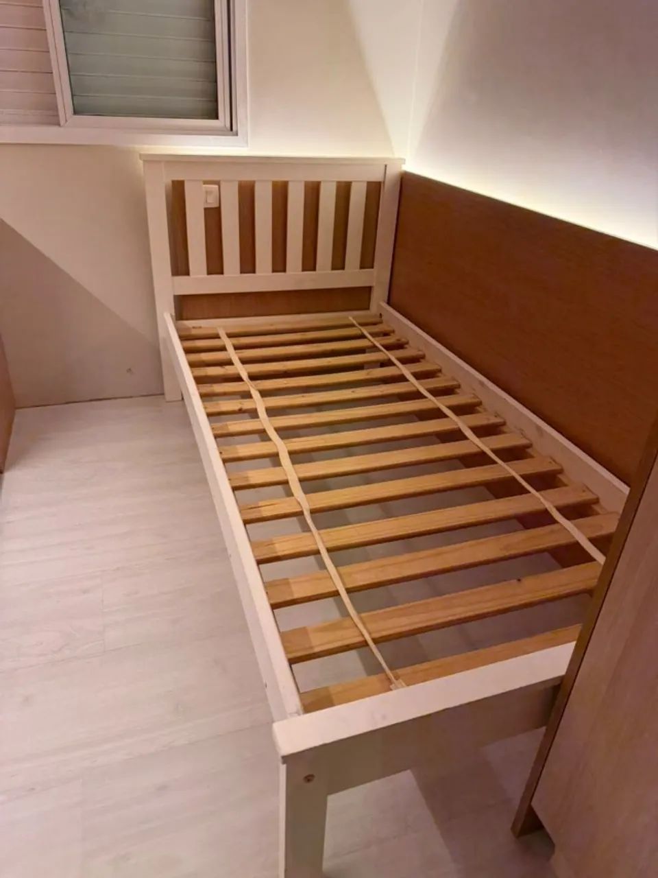 Cama Solteiro Tok Stok Branca - Foto 2
