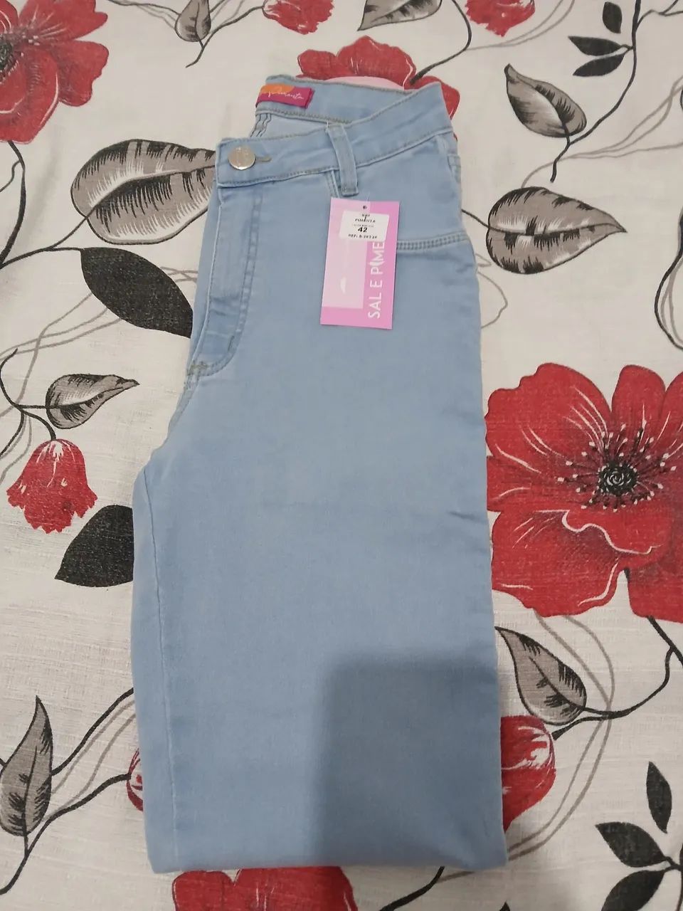 Calça sal  pimenta  feminina 