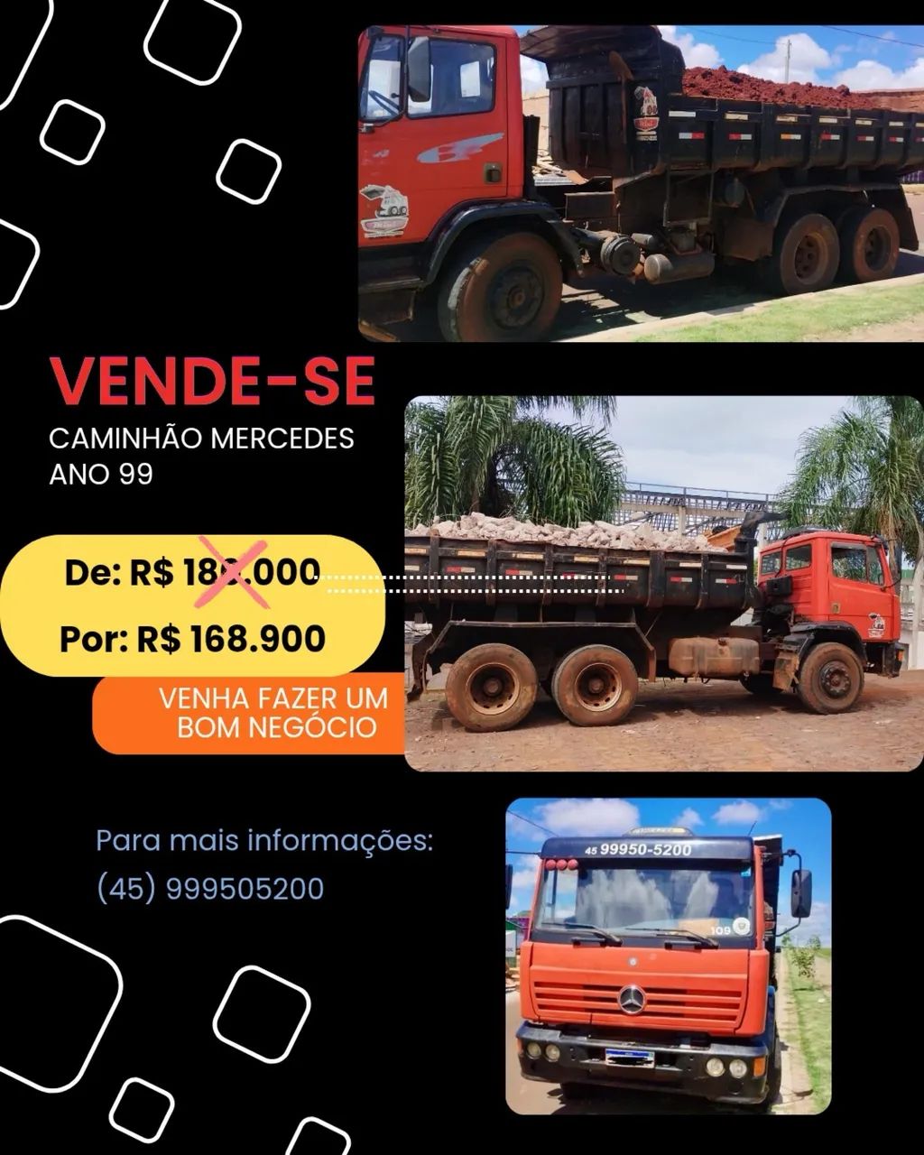 Caminhão caçamba 