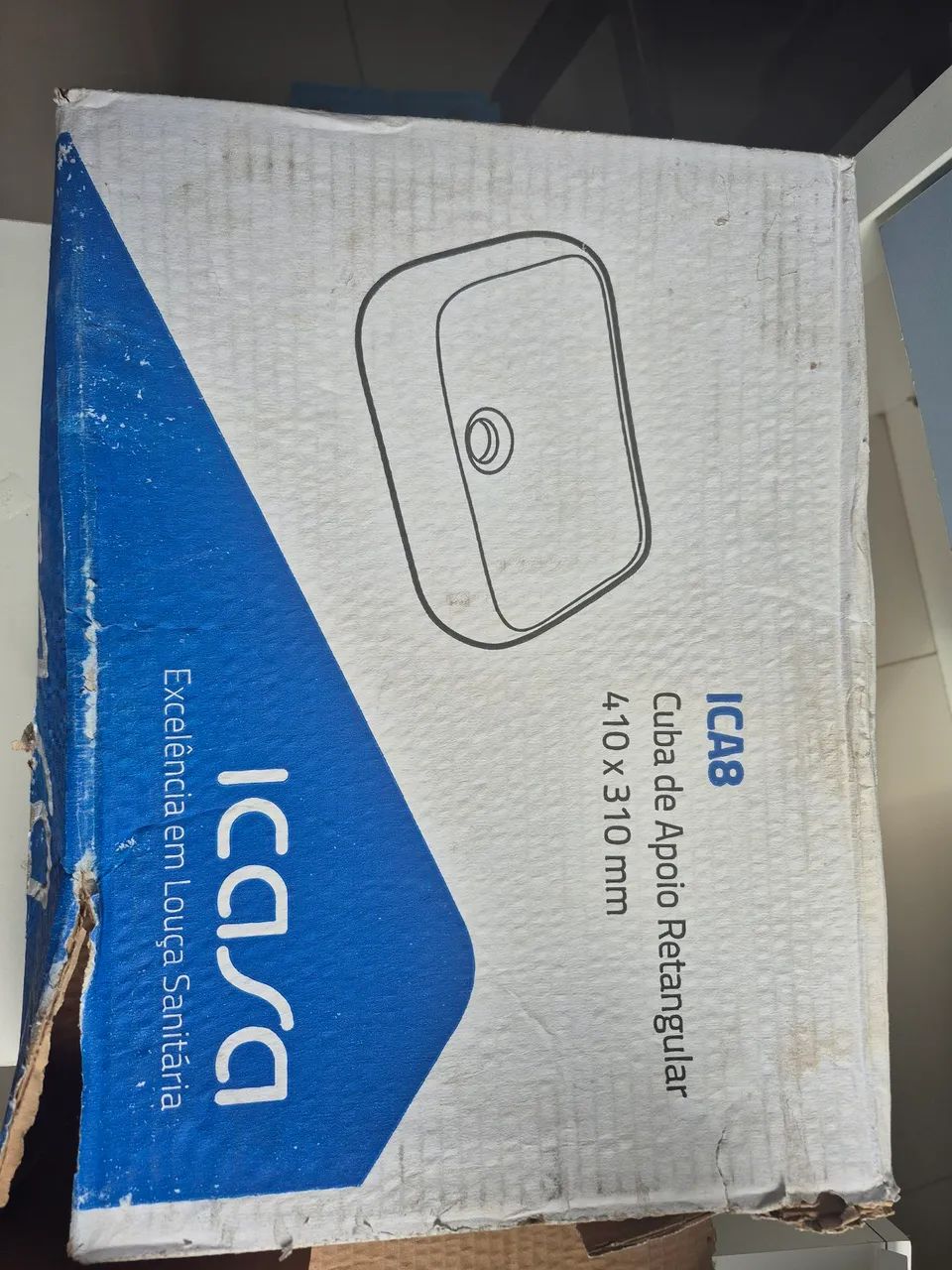 Cuba de apoio Retangular icasa - Foto 2