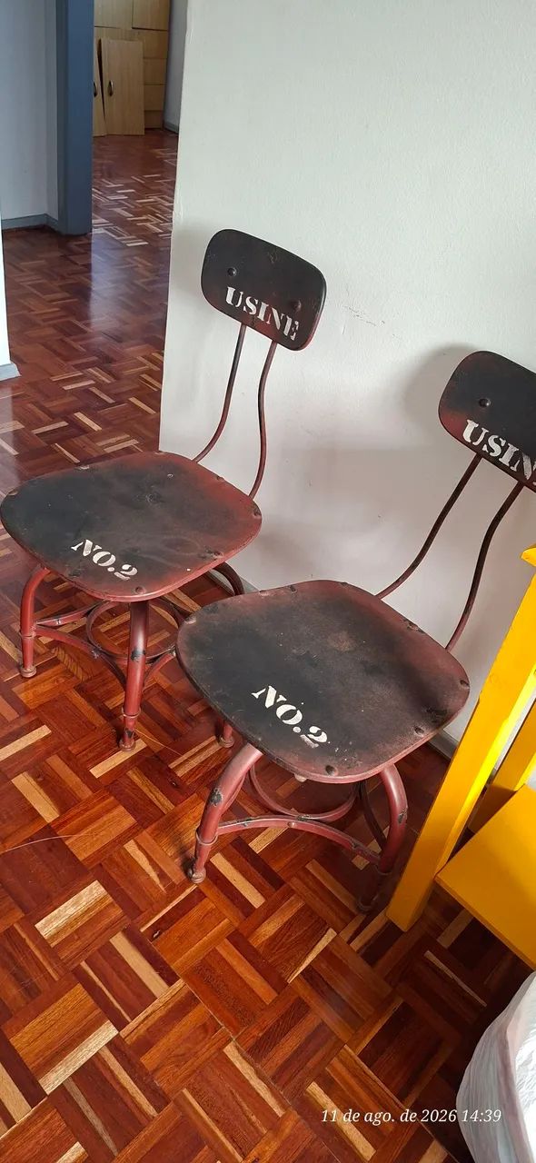 Cadeiras giratórias estilo industrial  - Foto 2