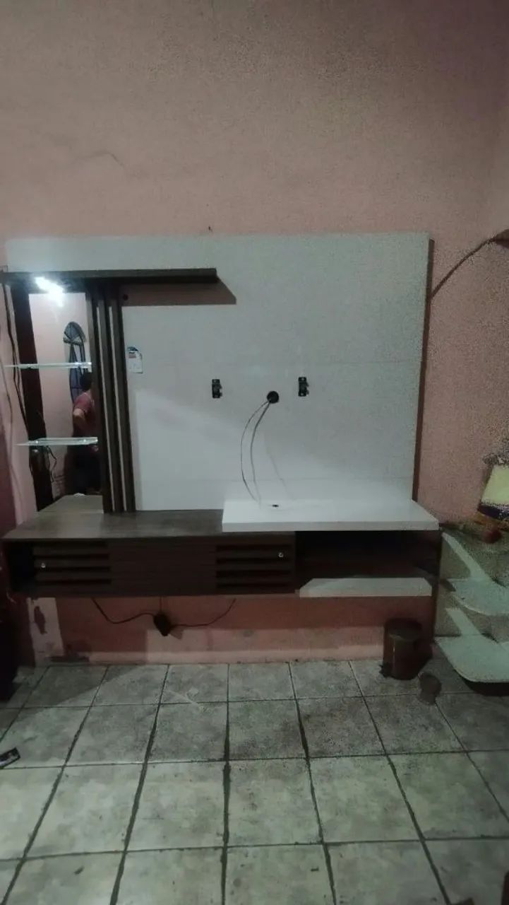 Rak painel com led espelho e ripado. - Foto 2