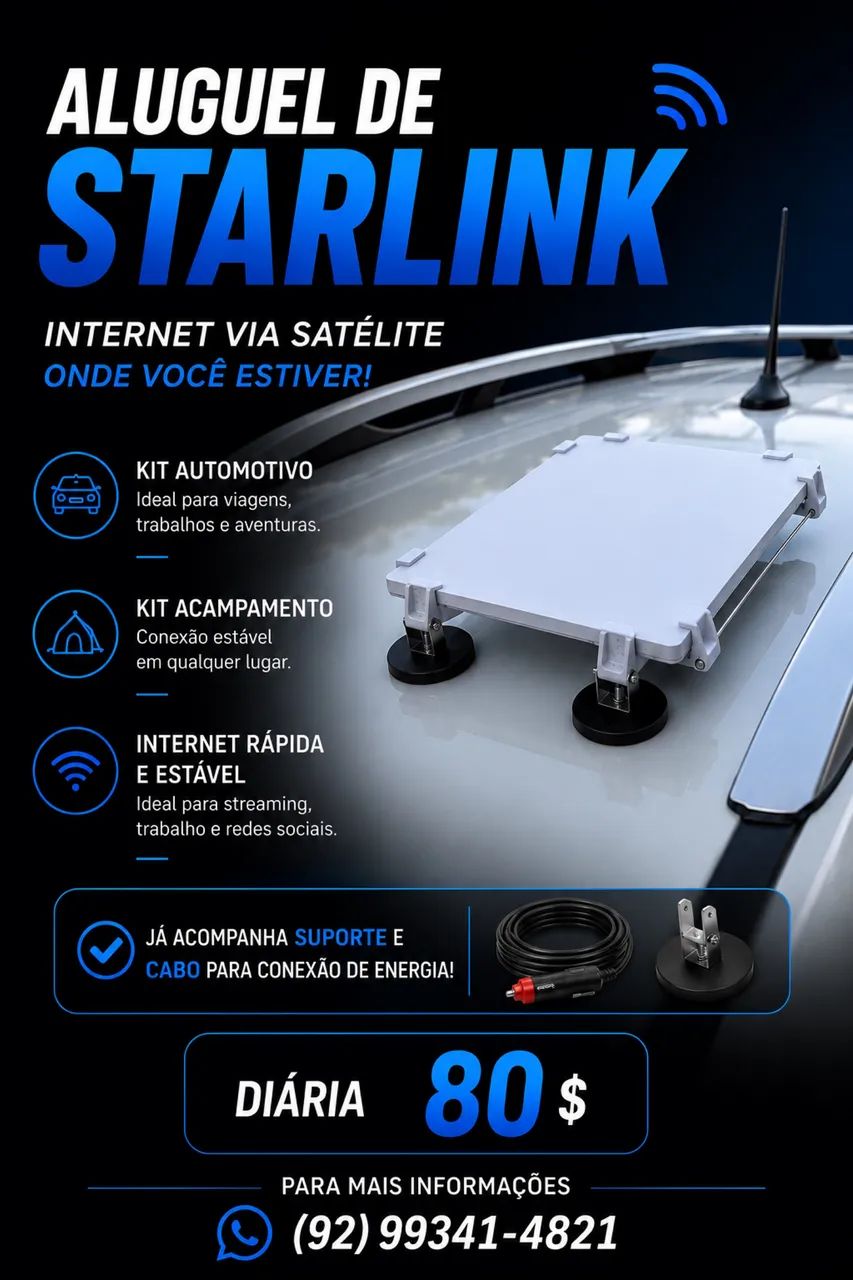 Starlink Mini locação 