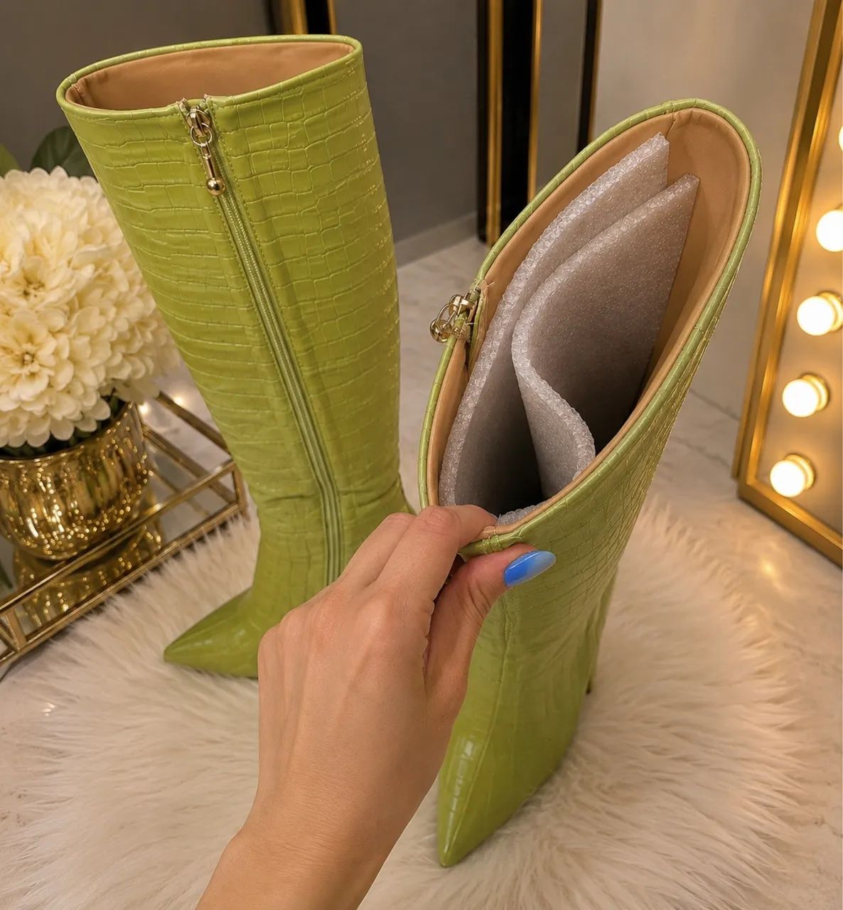 Bota Cecconello verde croco - 38 rara, nova na caixa! - Foto 2
