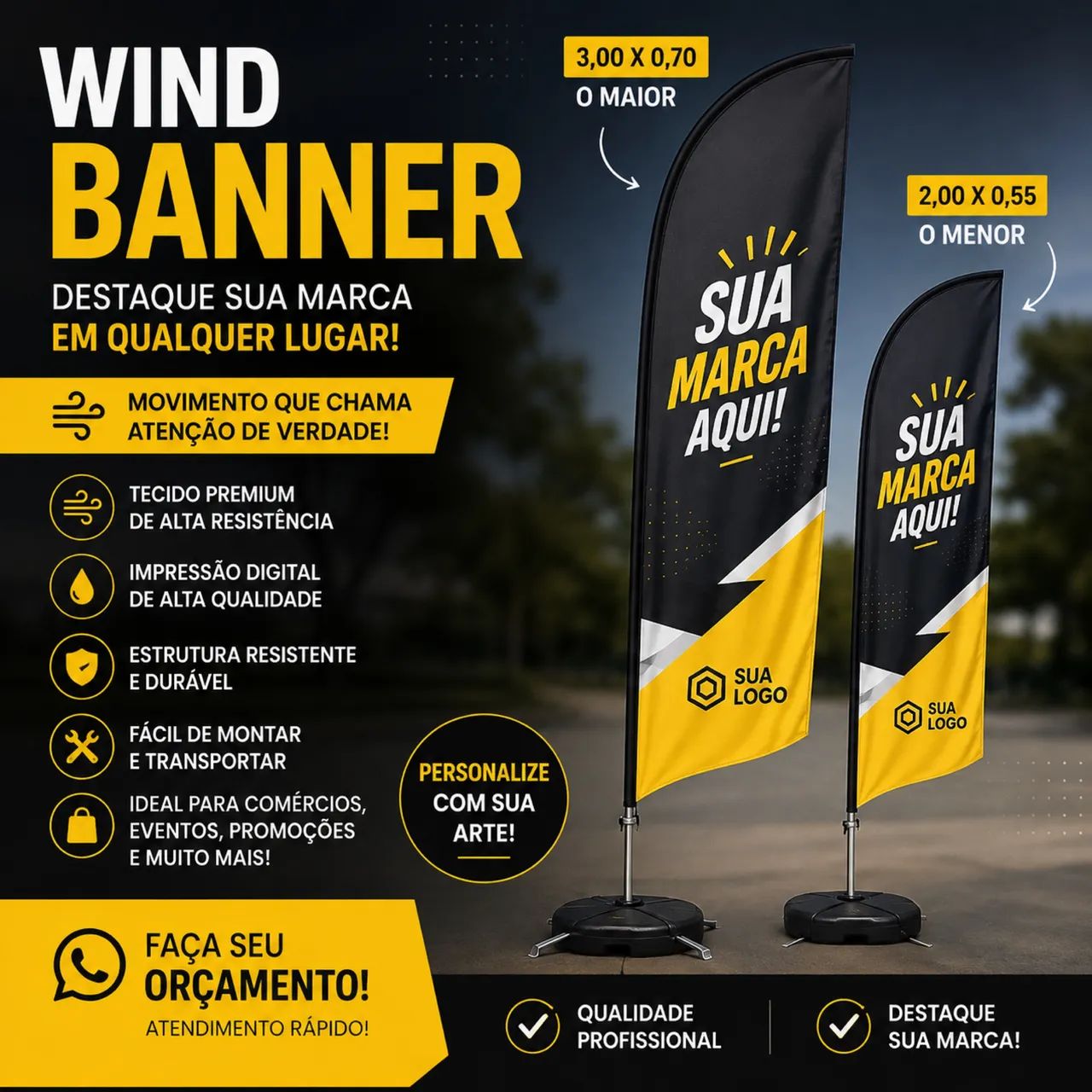 ? WIND BANNER PERSONALIZADO