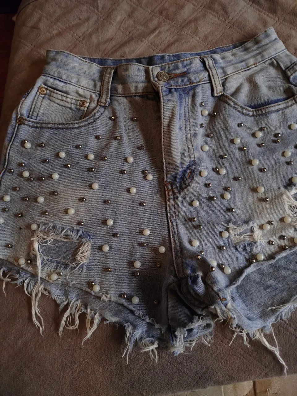 Shorts jeans feminina 