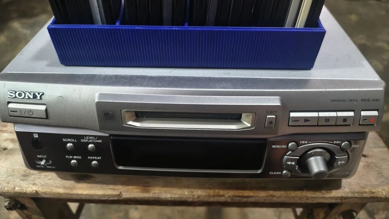MiniDisc SONY MDS- S40 MALAYSIA + 20 mídias MD. - Aparelhos de
