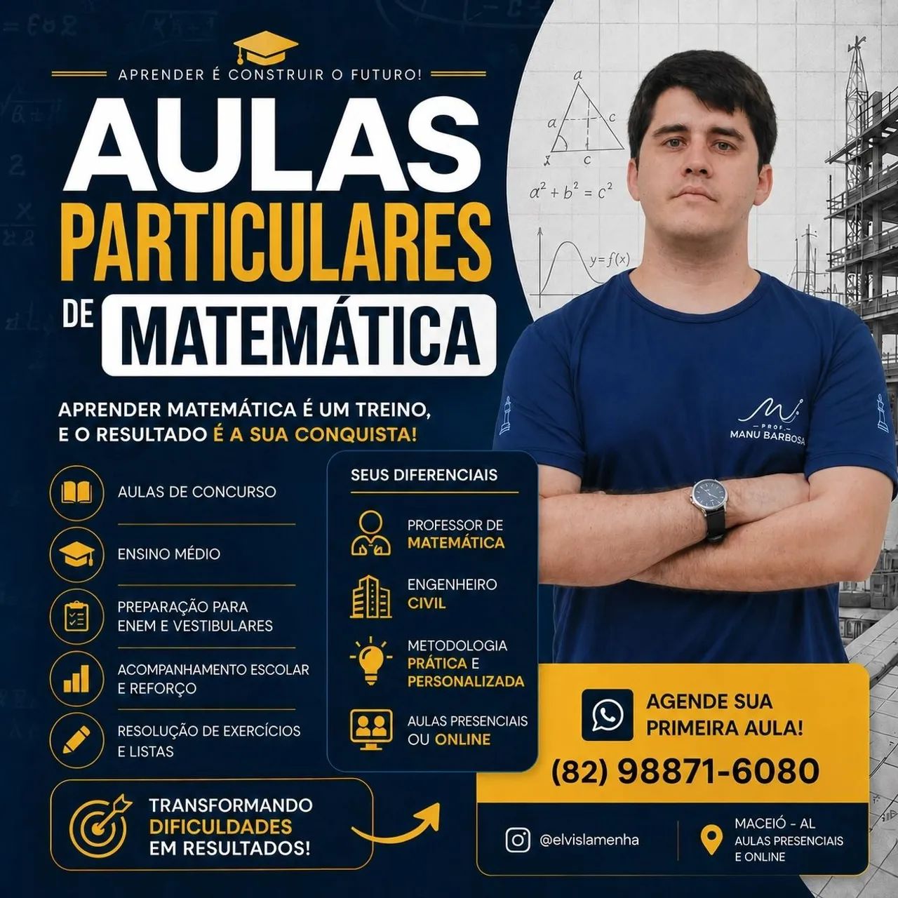 Aula particular de matemática