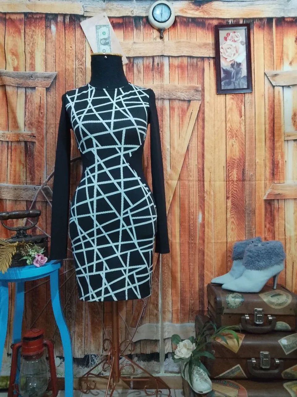Vestido com elastano P - Foto 2