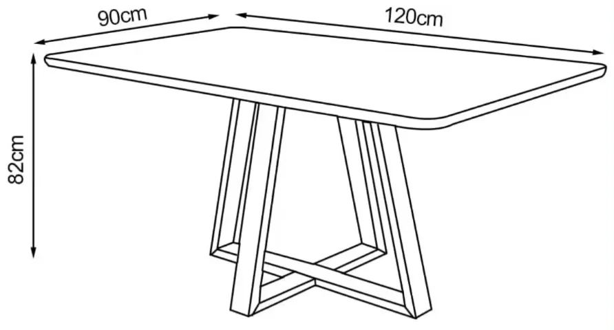 Tampo de mesa de vidro 120x90 - Foto 2