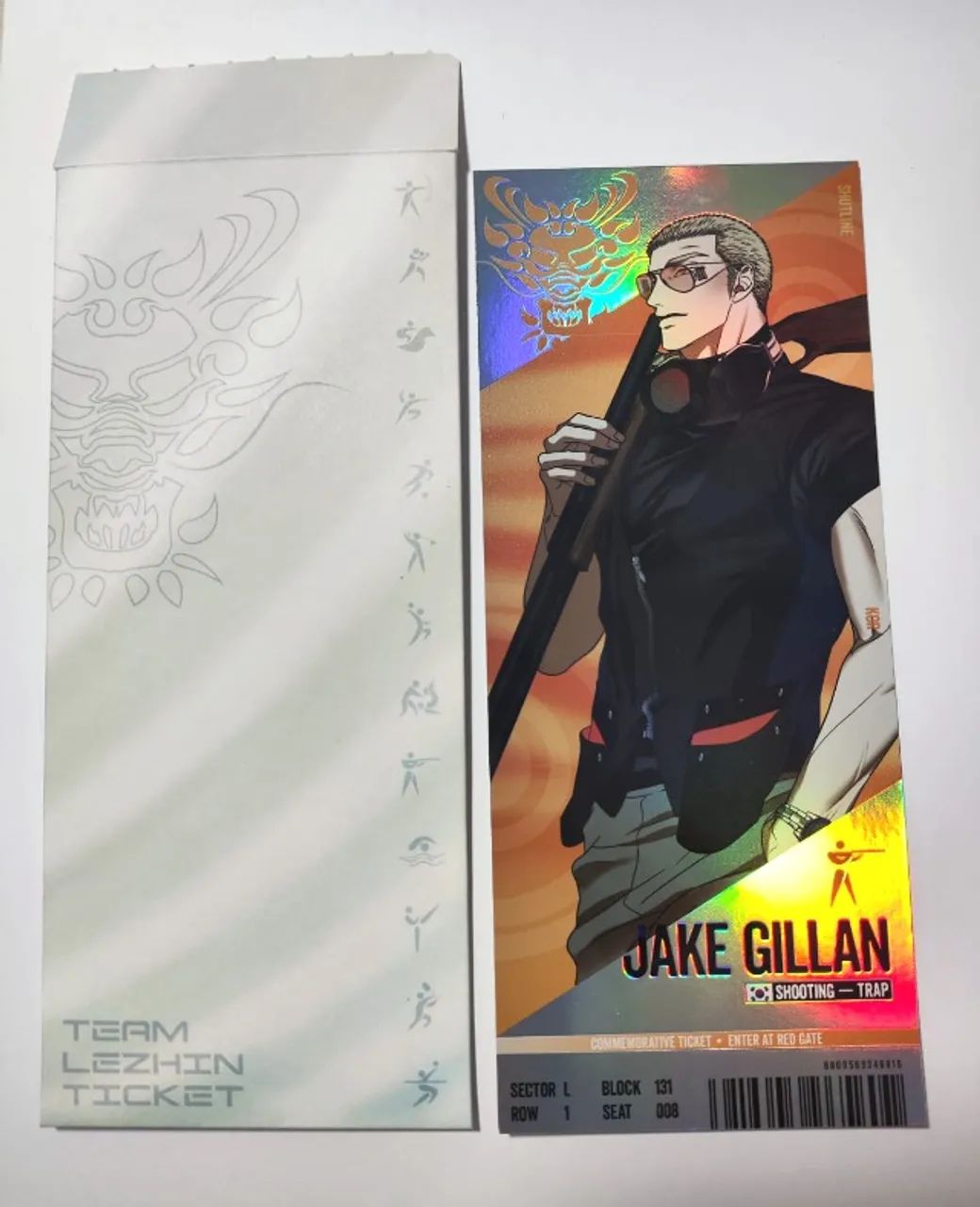 Lezhin - Ticket Holográfico - Jake Gillan