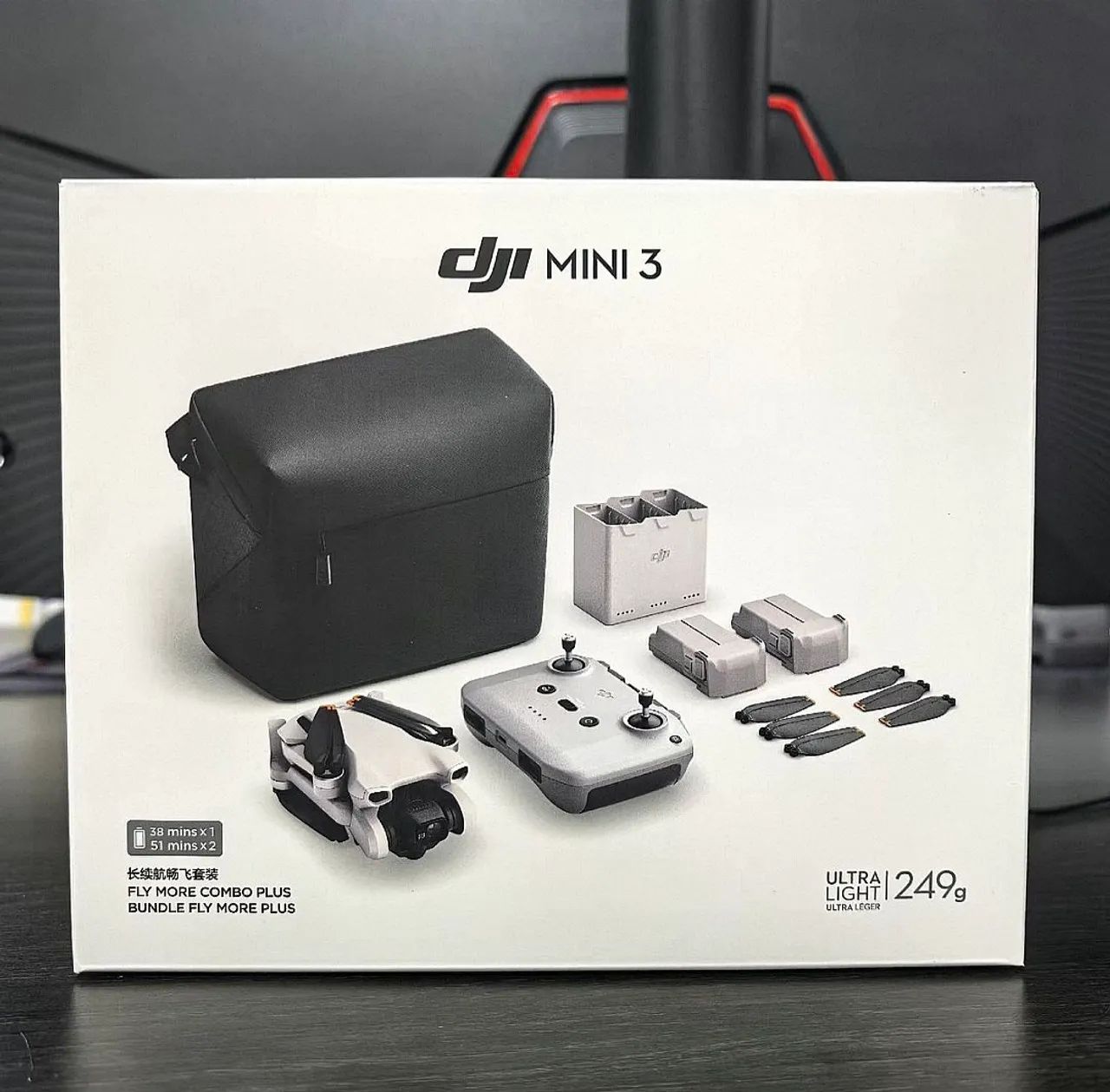 DRONE DJI MINI 3 FLY MORE COMBO PLUS (SEM TELA) LACRADO PRONTA ENTREGA. 
