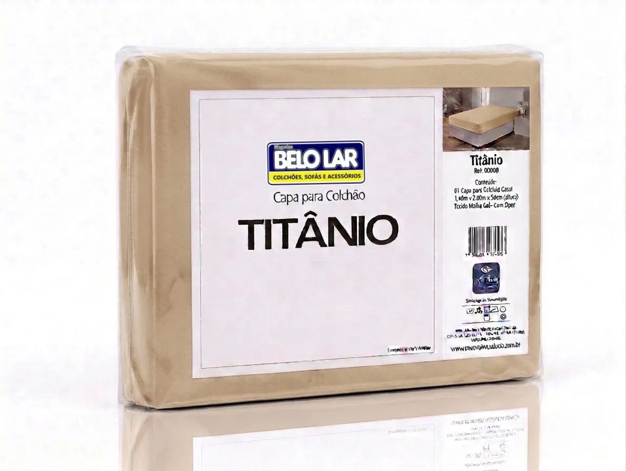 Capa Para Colchão Queen cor Bege - Foto 3