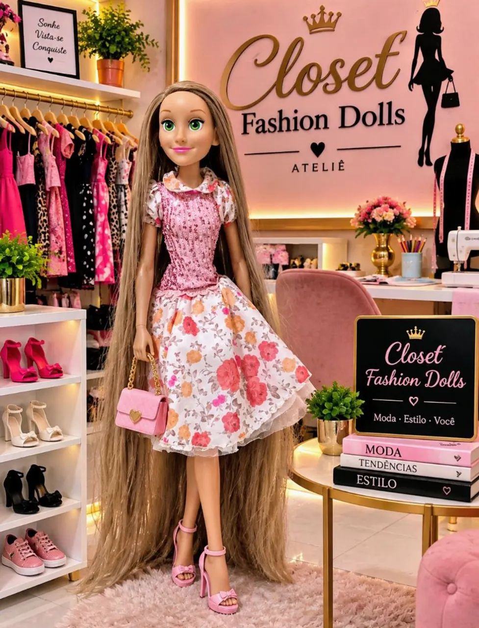 Boneca Rapunzel 