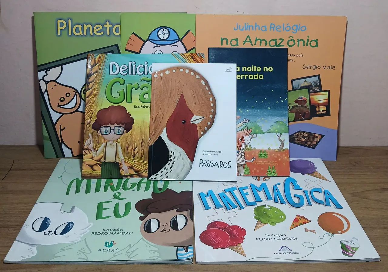 Lote com 8 livros infantis 
