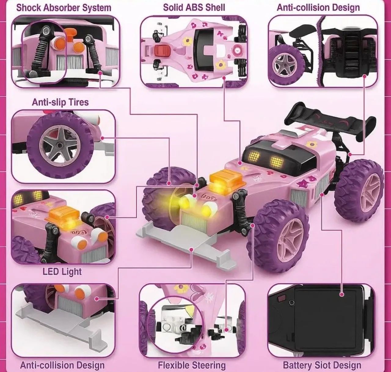 CARRO PINK BLOOM REF: TK-AB9199 - Foto 5