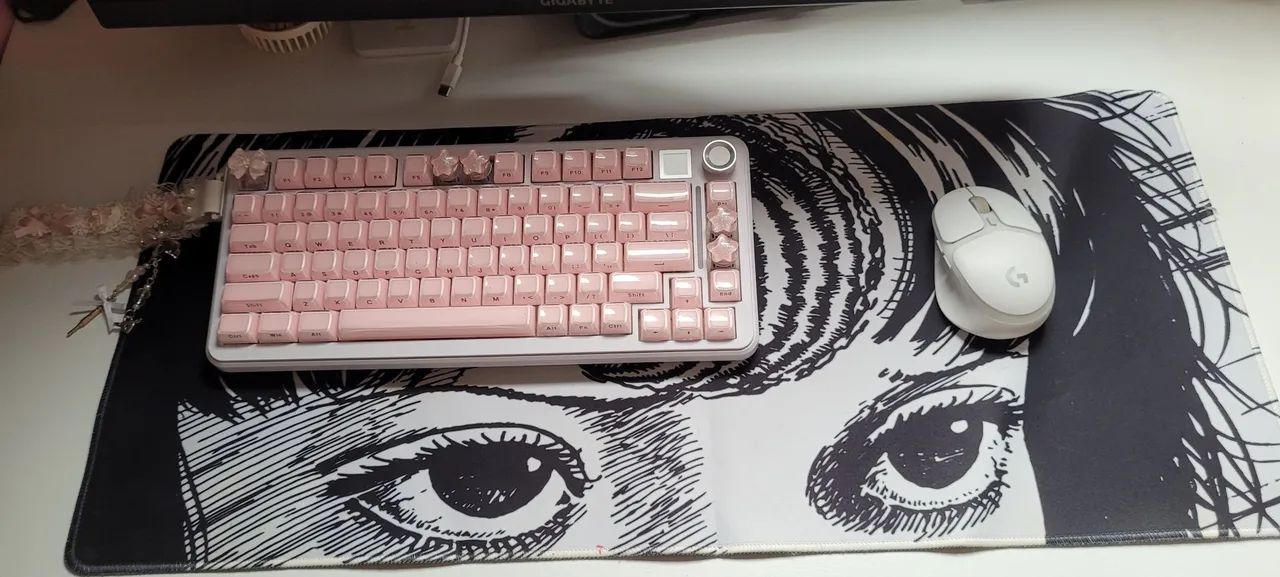 ?Mousepad Junji Ito Preto e Branco (Tecido) - Foto 2