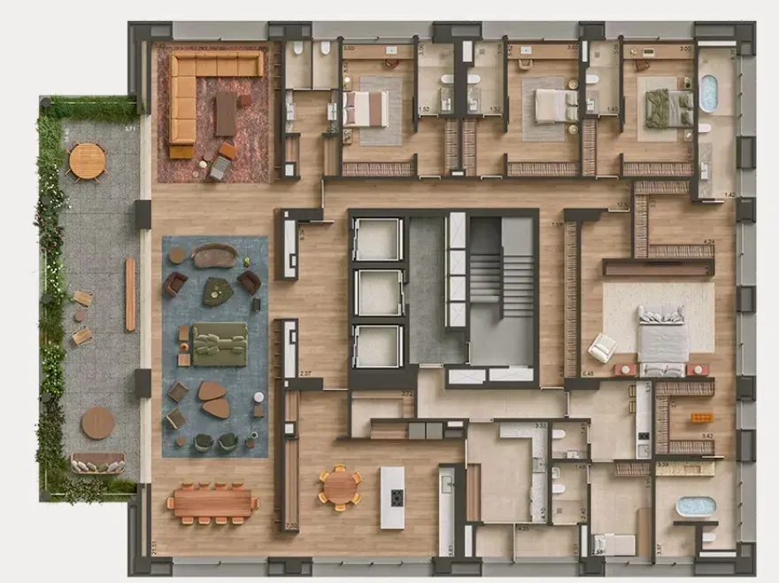 PLANTA 580m²