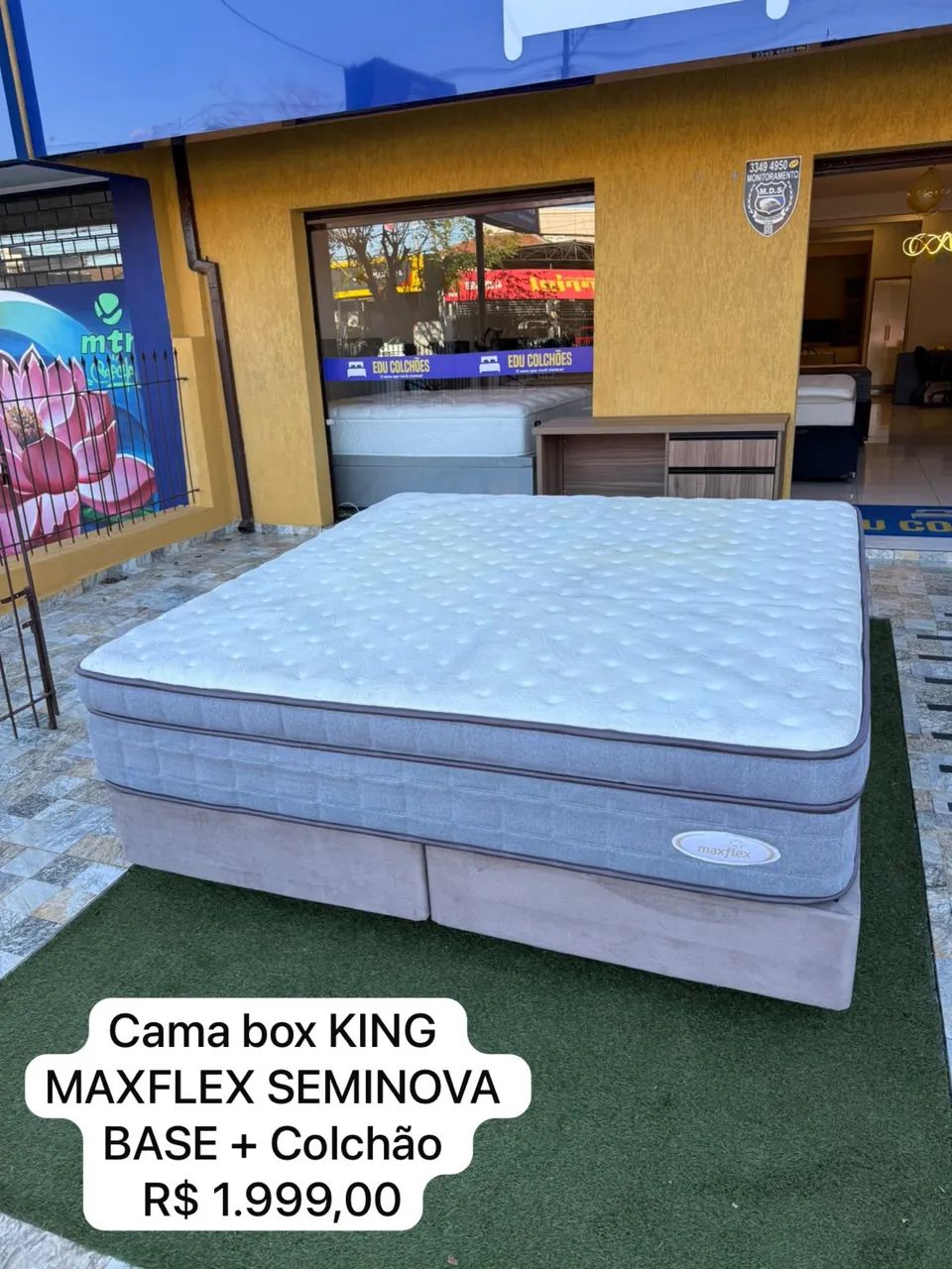 Cama box King Size MAXFLEX SEMINOVA TOP - ENTREGO  - Foto 4