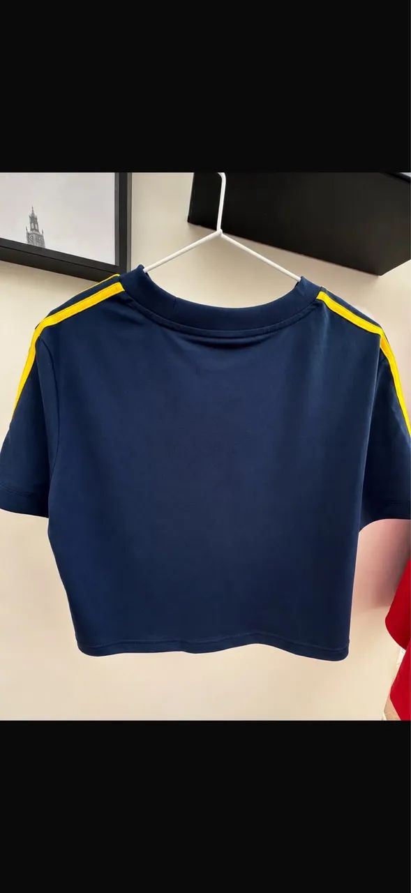 CROPPED ADIDAS BRASIL AZUL ORIGINAL  - Foto 2