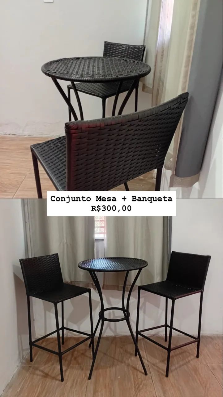 Conjunto Mesa + Banquetas 