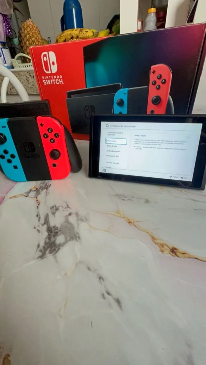 Nintendo switch V2 completo com nota fiscal - Foto 4
