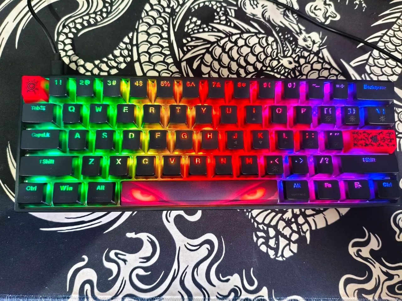 Womier WK61 Phantom Black 60% Teclado Mecânico