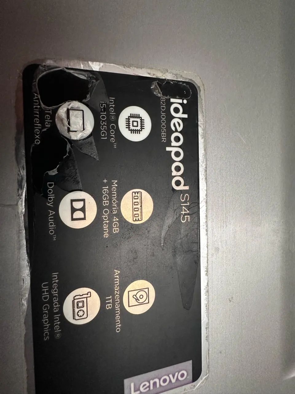 Notebook para retirada de peças 