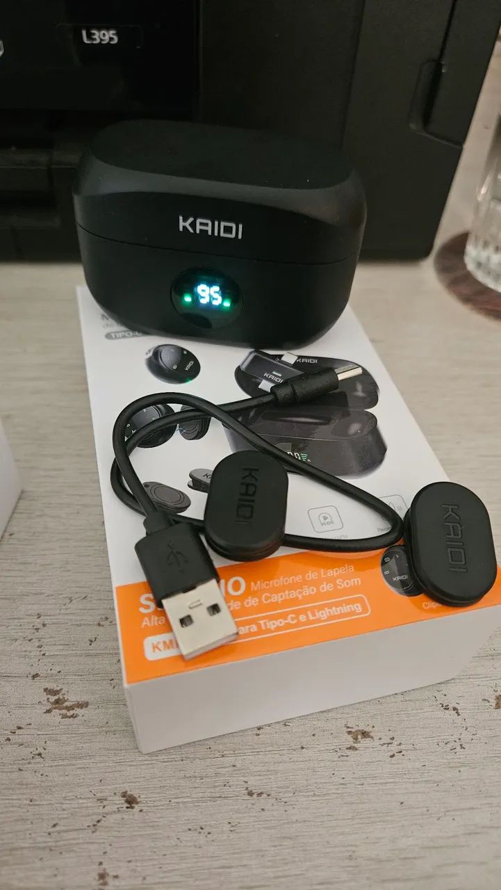 MICROFONE MAGNÉTICO KAID 2 IN 1 novo. PASSO CARTÃO RETIRADA EM LUZIANIA. - Foto 2