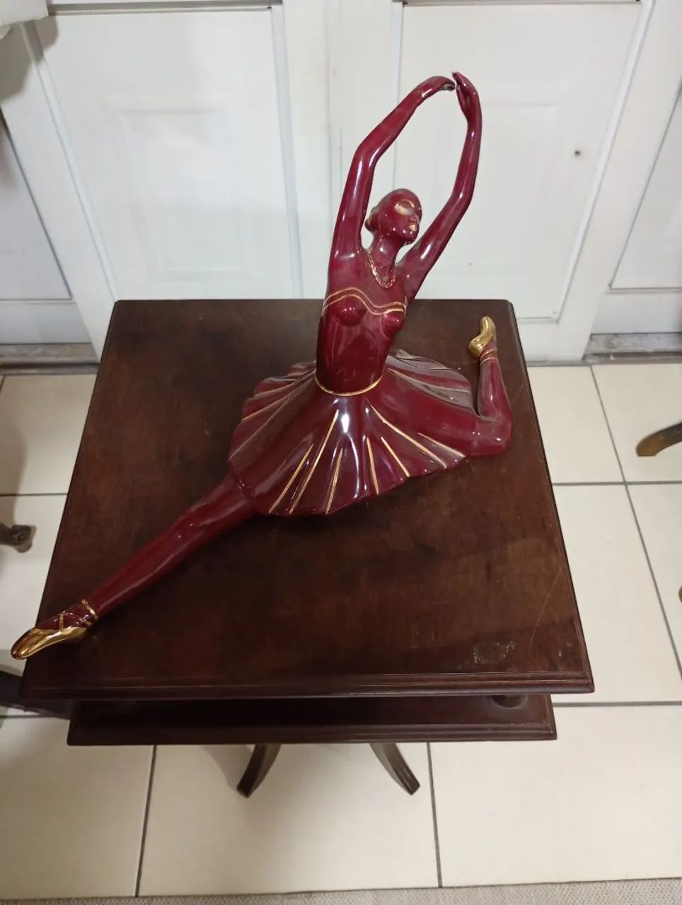 Estatueta decorativa de bailarina
