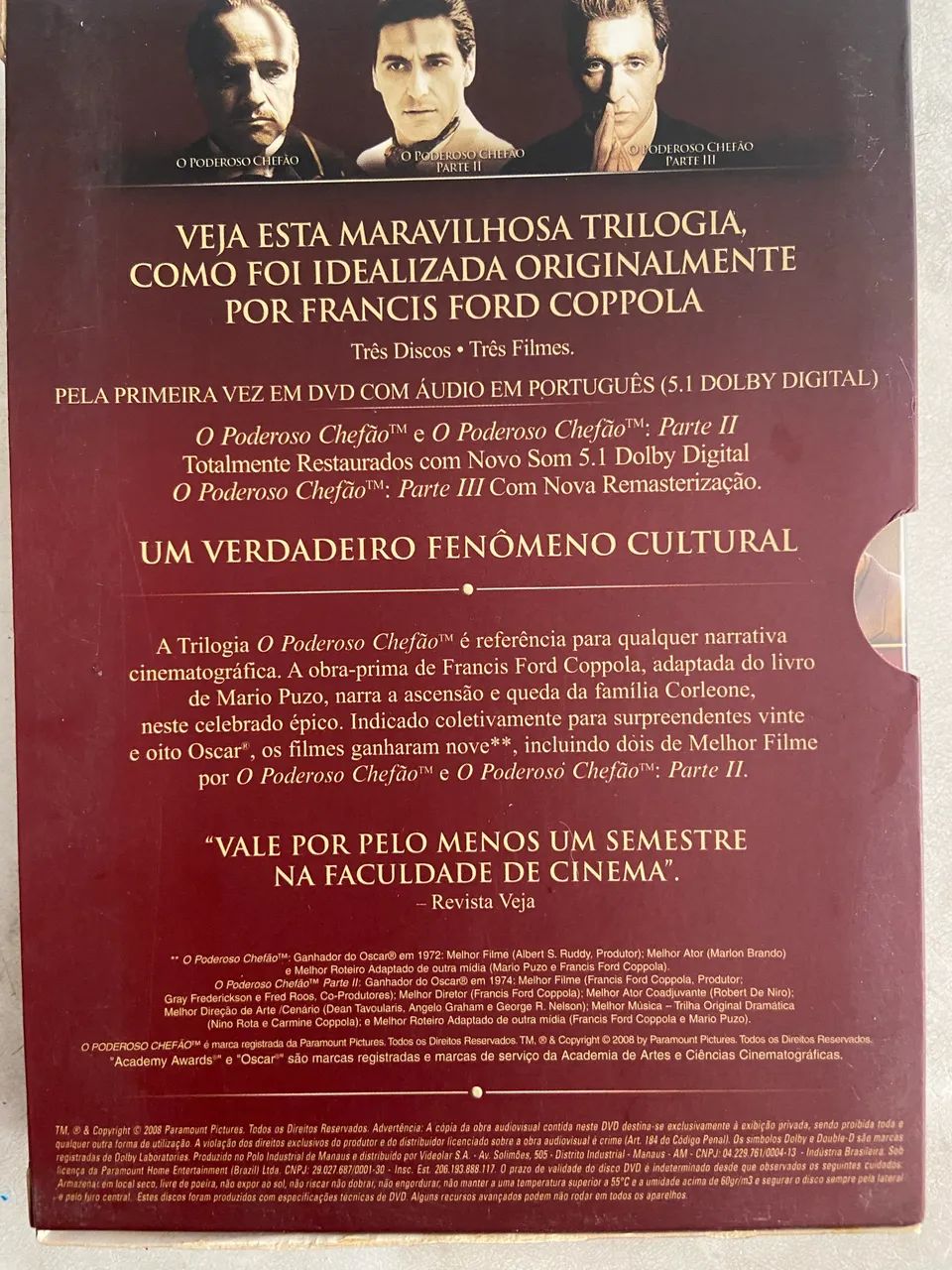 O Poderoso Chefão - DVD de colecionador - Foto 3