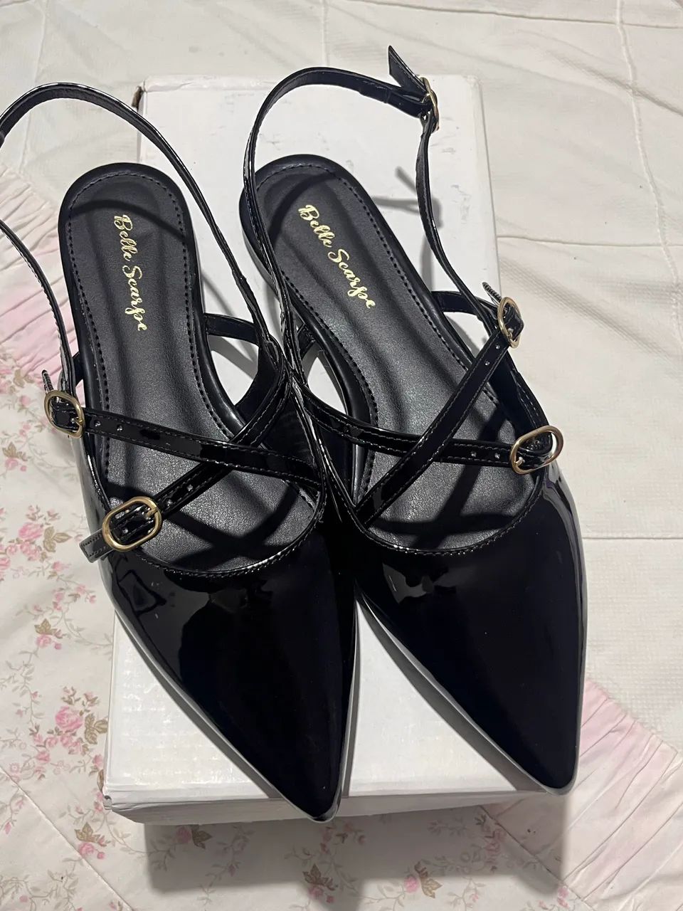 Sapatilha Slingback Preta - Foto 2