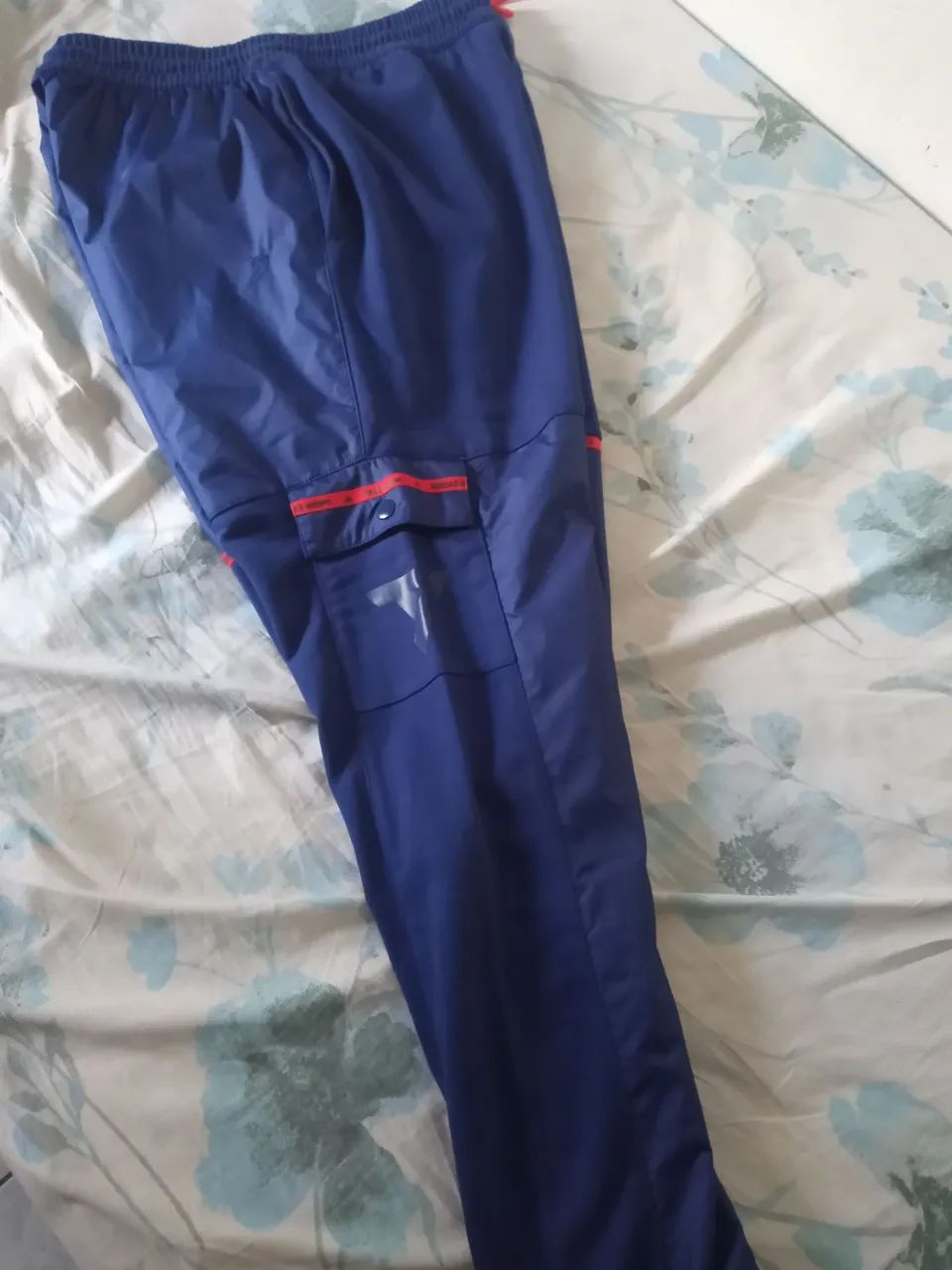 CALÇA ADIDAS AZUL MOLETOM/MICROFIBRA  - Foto 4