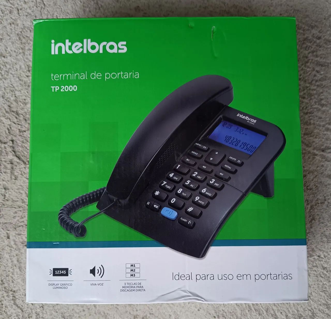 Vendo Terminal Portaria Tp 2000 Intelbras/Maxcom com Lcd, novo na caixa.