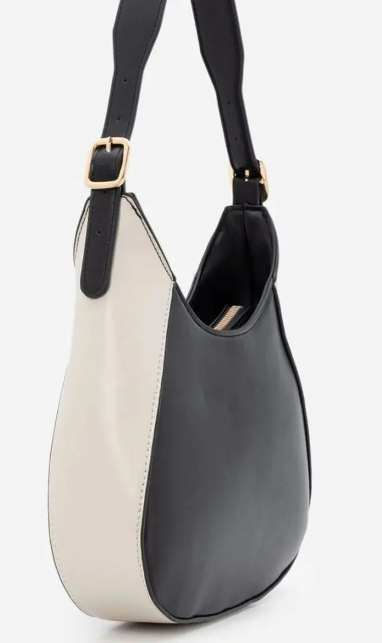 Bolsa bicolor preto/branco  - Foto 3