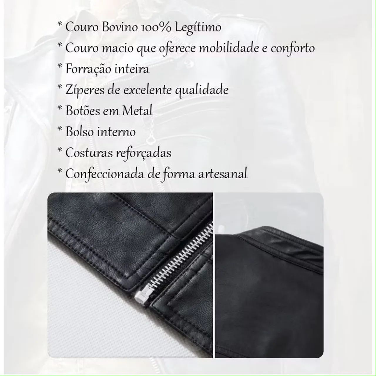 Jaqueta de couro  - Foto 2